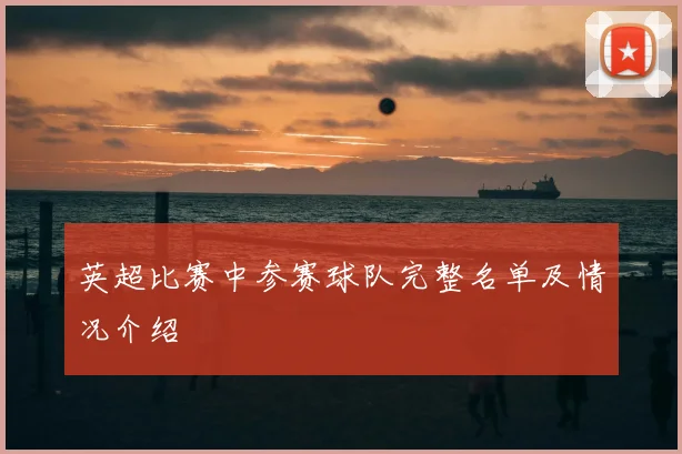 英超比赛中参赛球队完整名单及情况介绍